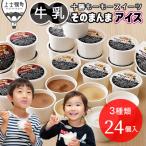 ふるさと納税 上士幌町 十勝もーもースイーツ 牛乳そのまんまアイス 3種セット 80ml×24個 北海道 アイスミルク