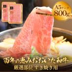 ふるさと納税 玖珠町 「百年の恵み おおいた和牛」A5すき焼き 800g おおいた和牛 黒毛和牛