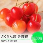 ふるさと納税 大石田町 さくらんぼ 佐藤錦 秀Lサイズ 500g バラ詰め 2025年産 山形県産