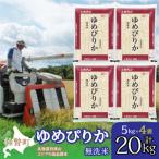 無洗米20kg ホクレンゆめぴりか 無洗米5kg×4袋