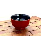 川連漆器 朱うるみ内黒 口福椀