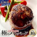 ふるさと納税 石垣市 石垣牛100% 極めハンバーグ 150g×10個 ≪肉職人が作ったこだわりハンバーグ≫