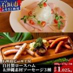 石垣島ビール工房 自社製ロースハム500gと沖縄素材を使った…