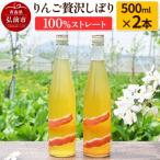 りんご贅沢しぼり500ml 2本入り 100%ストレート