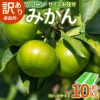 ふるさと納税 香南市 【2026年9月より順次配送】訳あり(家庭用) グリーンみかん 10kg 小玉 be-0120