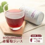 定期便3ヵ月 赤葡萄ジュース sonomama 160g×20本