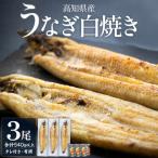 ふるさと納税 香南市 高知県産うなぎの白焼き 180〜210g×3尾 国産 うなぎ 白焼き 鰻 高知 yw-0120