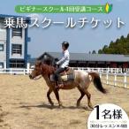 体験チケット 乗馬スクールチケット ビギナースクール~30分…