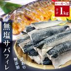 ふるさと納税 石巻市 < 訳あり > 無塩サバフィレ 1kg 無添加 魚 さばフィーレ 無塩 冷凍 不揃い 規格外 焼き魚