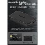 PUレザーポーチ 黒 付き USB4 ポータブルSSD