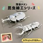 薄板チタン昆虫細工シリーズ クワガタ&カブトムシ セット