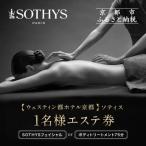 1名様エステ券 SOTHYSフェイシャルまたはボディトリートメ…