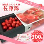 ふるさと納税 山形市 ★母の日★さくらんぼ 佐藤錦 300g  特秀品 L 化粧箱【令和8年産先行予約】FU19-723