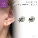 Pt900 カミナリモチーフピアス PE8225