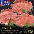贅沢な焼肉食べ比べセット合計600g