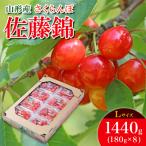 ふるさと納税 山形市 さくらんぼ 佐藤錦 L 1440g(180g×8) 【令和8年産先行予約】FS25-533