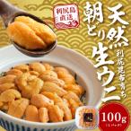 ふるさと納税 利尻町 【2026年発送受付】利尻島産「朝どり」塩水生うに100g (100g×1) 天然キタムラサキウニ