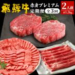 東 飛騨牛 赤身プレミアム定期便 全3回 すき焼き