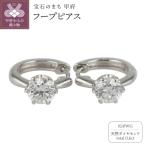 ダイヤモンド 一粒石 フープピアス le1182k10pg
