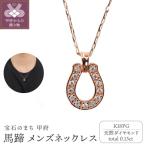 馬蹄 ダイヤモンド メンズネックレス J-465