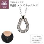 馬蹄 ダイヤモンド メンズネックレス J-465