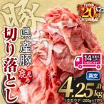 ふるさと納税 曽於市 鹿児島県産 豚肉切り落とし (計4.25kg )