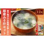 愛媛 南予地方のお味噌が楽しめる即席みそ汁セット 12食入り