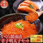 いくら醤油漬200g 辛子明太子200g