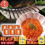 時しらず鮭1.5kg×1P いくら醤油漬け80g×6P