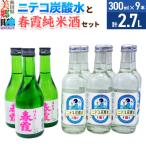 炭酸飲料 日本酒 ニテコサイダー6本と春霞純米酒3本のセット
