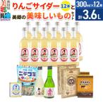 炭酸飲料 りんごサイダー12本と美郷の美味しいものセット