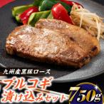 A1449.九州産黒豚ロースプルコギ漬け込みセット 750g