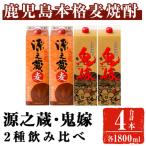 岩川醸造 本格麦焼酎 源之蔵〈麦〉 計3.6L 1800ml×2本 麦焼酎 お酒 セット