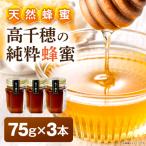 日本みつばち 高千穂の純粋蜂蜜 75g×3本