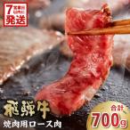 飛騨牛 焼肉用 ロース700g 0016-049-1w