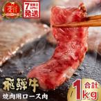 8-2 飛騨牛 焼肉用ロース1kg 500g×2