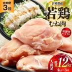 鶏肉 定期便 むね肉 若鶏 鶏むね肉 4kg