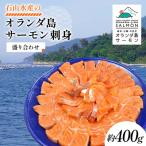 オランダ島 サーモン 刺身 盛り合わせ 約400g