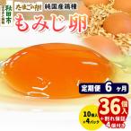 定期便6回 純 鶏種 卵 もみじ 36個+割れ保証4個 10個×4P