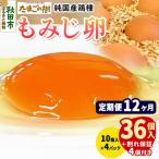 定期便12回 純 鶏種 卵 もみじ 36個+割れ保証4個 10個×4P