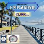 地元のお買物券 下関 共通宿泊券 45 000円分