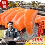 無添加 生食可 絹姫サーモン 約400g