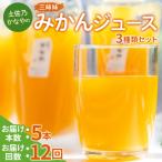 土佐乃かなやの三姉妹 みかんジュース 3種類 各5本×12回