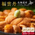 福雲丹40g バフン 3pc バフンウニ 無添加