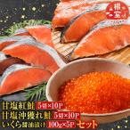 甘塩紅鮭5切×10P 甘塩沖獲れ鮭5切×10P