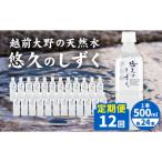 越前大野の天然水 悠久のしずく 500ml