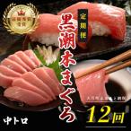 訳あり 不定貫 黒潮本まぐろ 中トロ 定期便 120g×12回