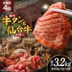 定期便 4回 牛タン 牛肉 お肉の堪能セット