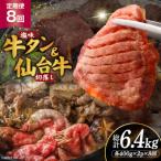 定期便 8回 牛タン 牛肉 お肉の堪能セット