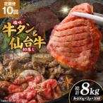 定期便 10回 牛タン 牛肉 お肉の堪能セット